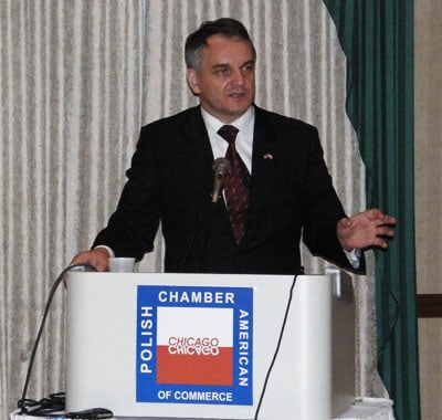 Waldemar Pawlak at Polish American Chamber of Commerce