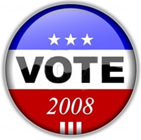 Vote 2008 Election sign