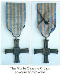 The Monte Cassino Cross - obverse and reverse