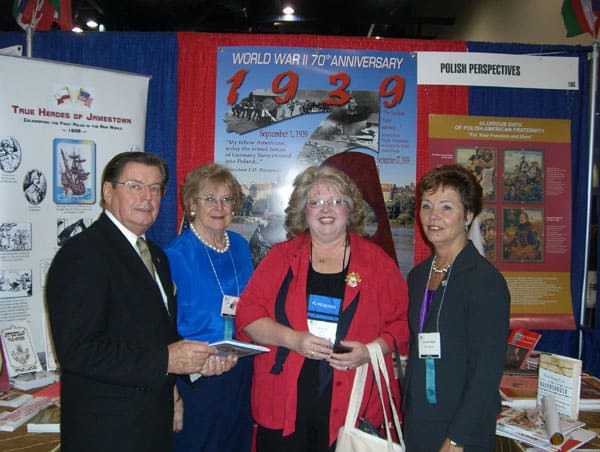 Bob Maycan, Henrietta Nowakowski, visiting teacher, Debbie Majka